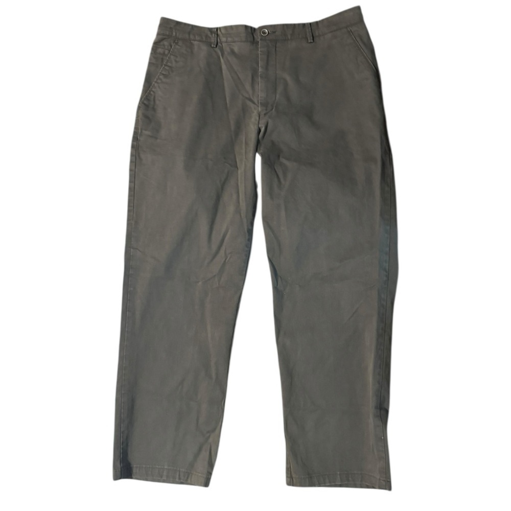 BALLIN Olive Green Khaki Pants Men's 38 X 28 Straight Career Business Casual - Picture 2 of 8